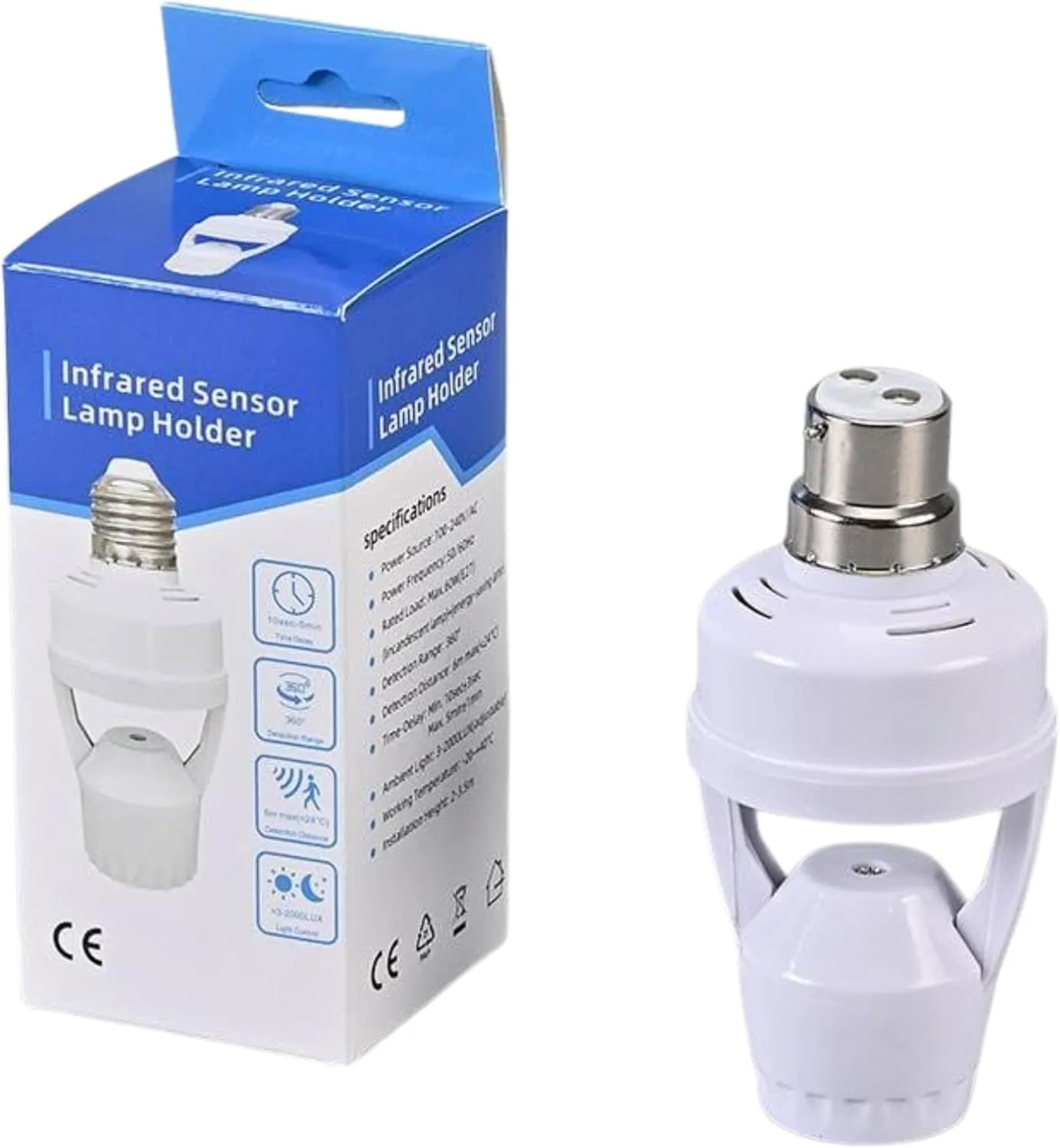 Motion sensor light holder