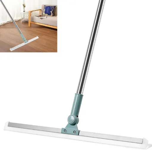 3-in-1 Telescopic Silicone Floor Wiper / Extendable Rubber Squeegee Broom
