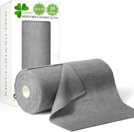 Microfiber tearable cleaning cloth